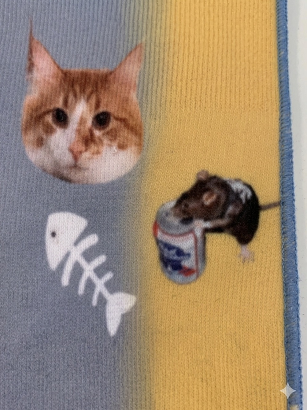 The Cat & The Rat Custom Sock Set Unisex Adult (2) Pairs NEW without tags.